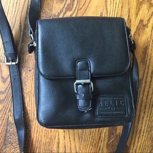 Vintage black leather purse